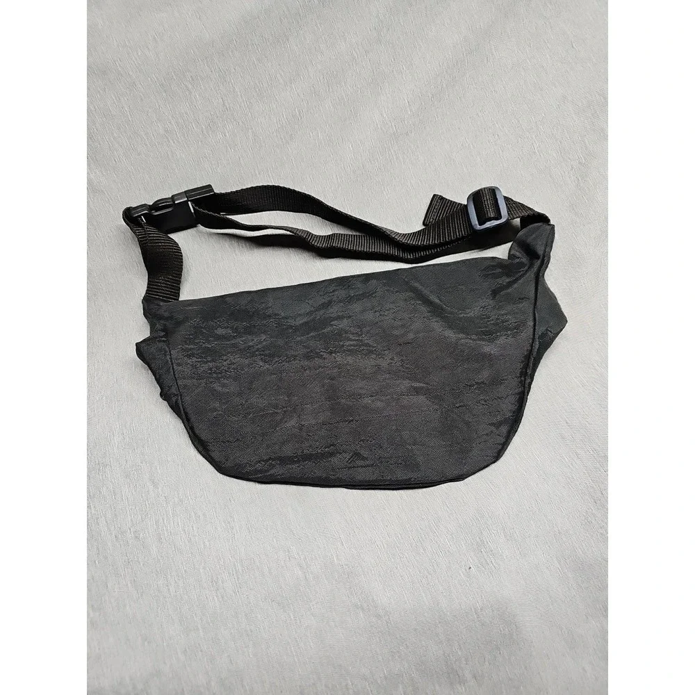 Vintage 1990s MTV Fanny Pack Black Belt Bag Cross Body Waist Bag